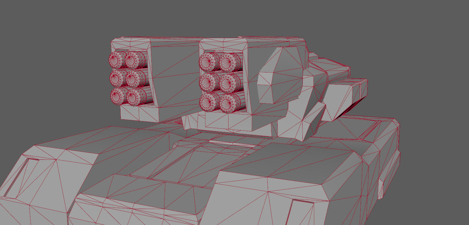 SCI FI TANK IV Low-poly 3D model_19