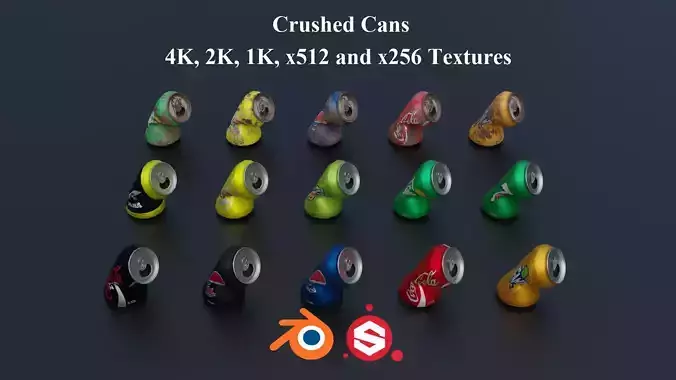 Crushed Soda Cans PBR