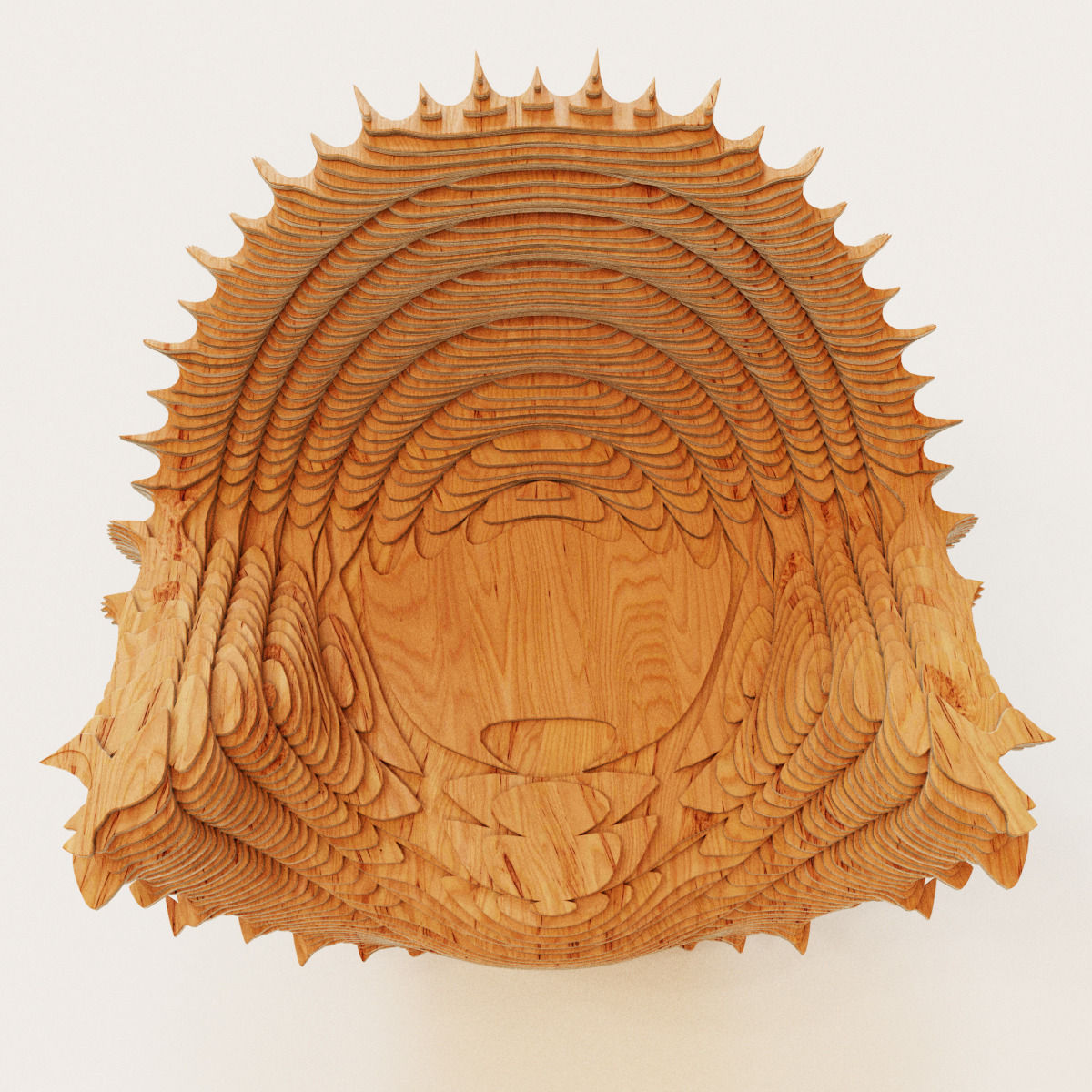 Parametric armchair 2 3D model_4