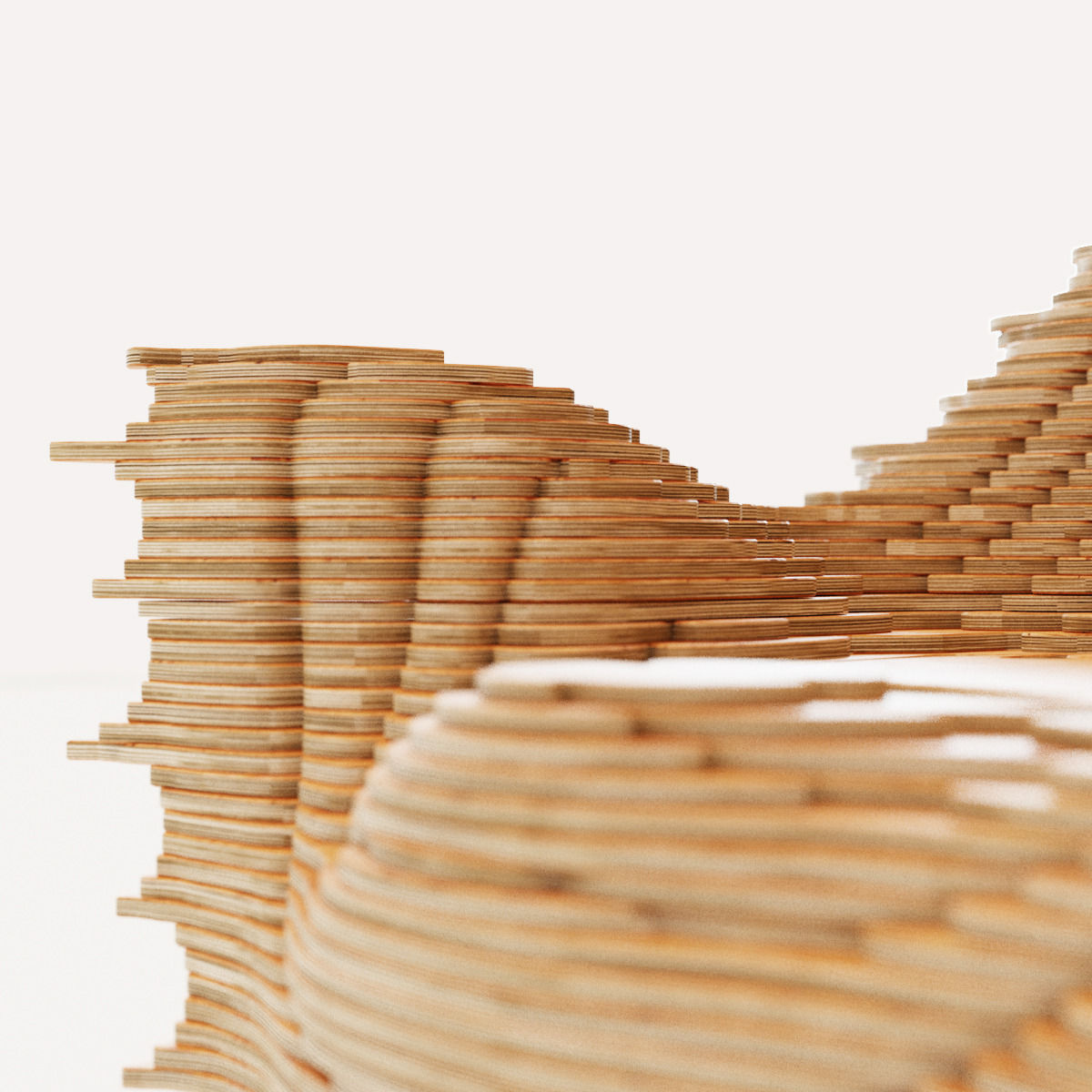 Parametric armchair 2 3D model_1