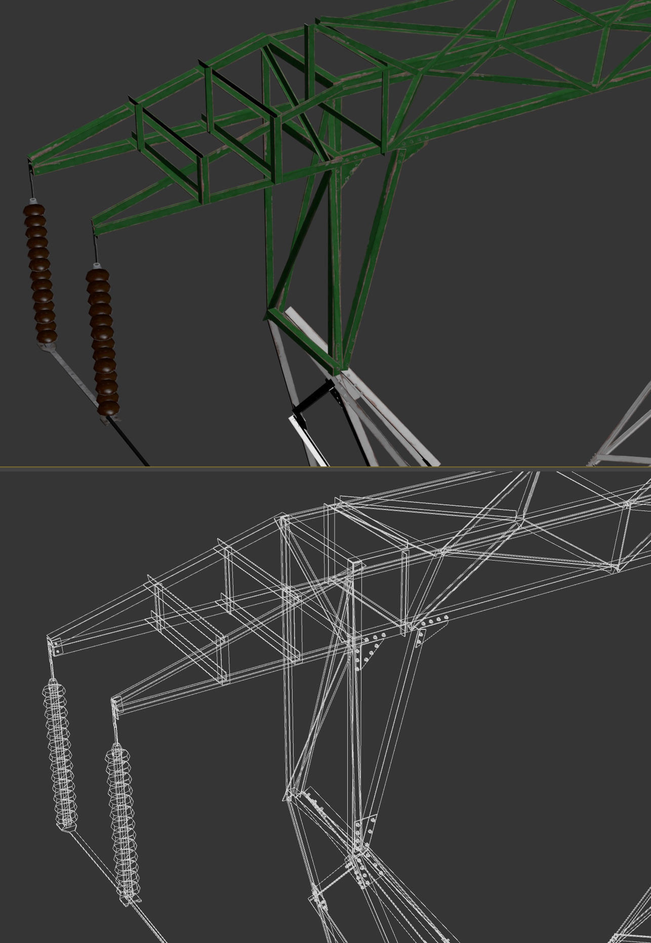 PBR Electric Transmission Towers Low-poly 3D model_18