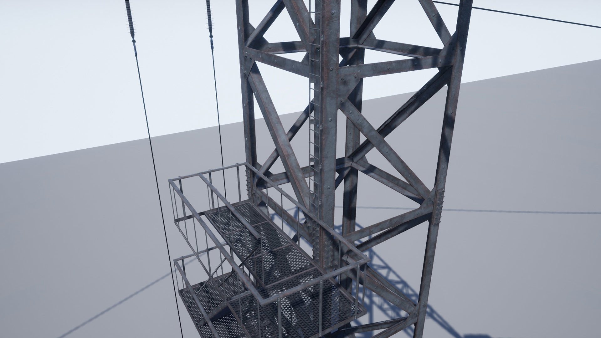 PBR Electric Transmission Towers Low-poly 3D model_15