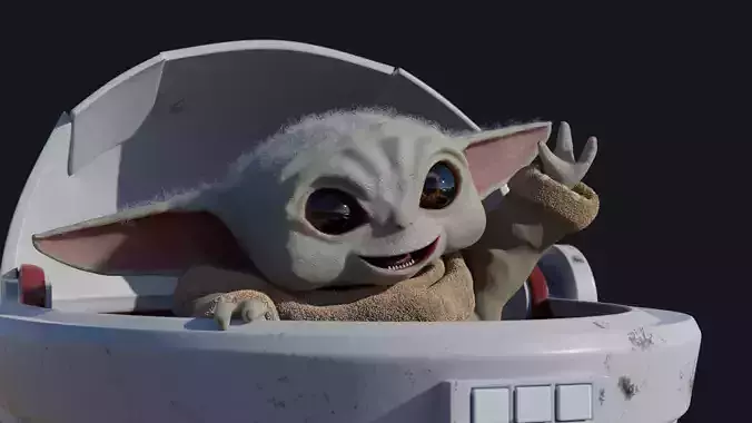 Baby Yoda Free 3D model