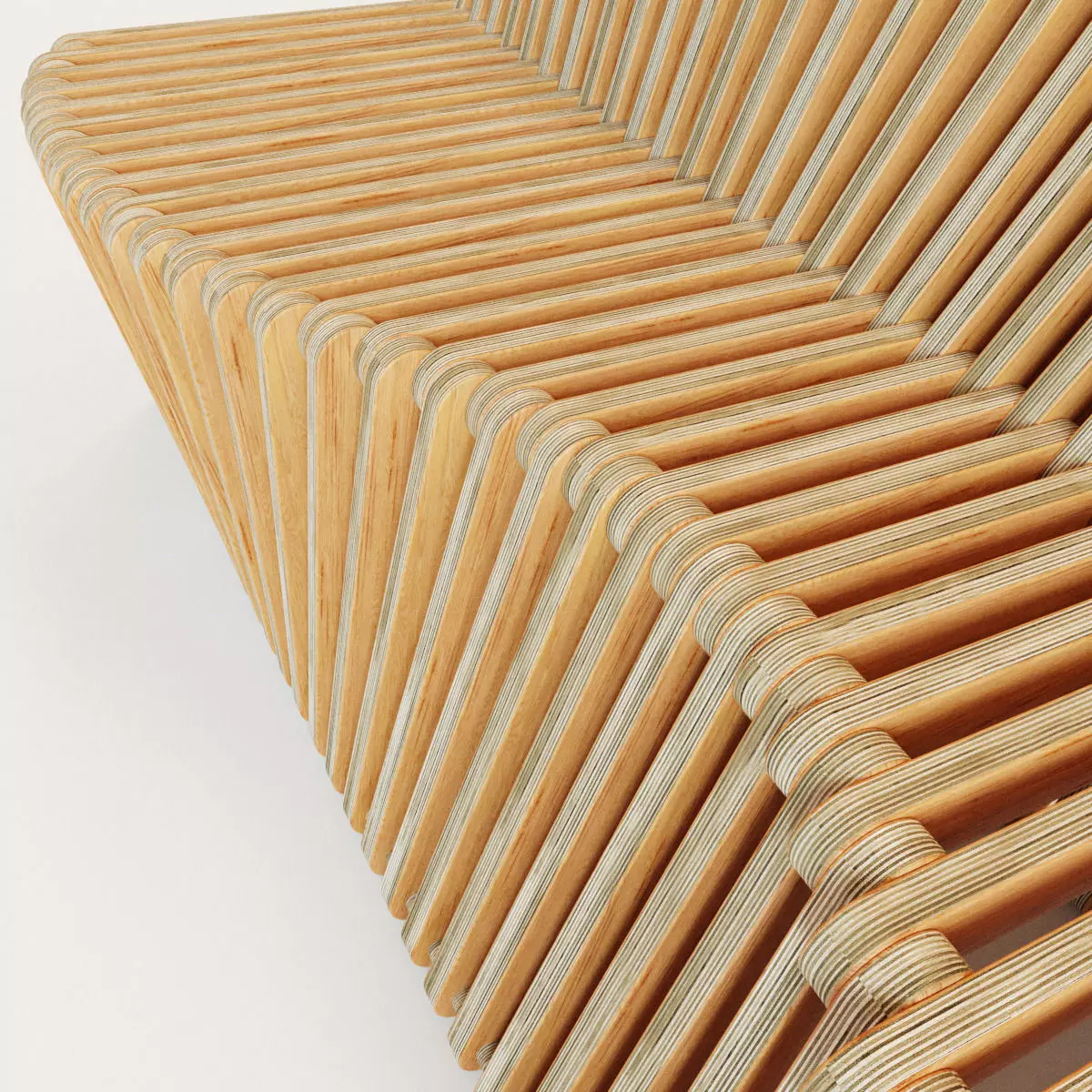 Parametric bench 2 3D model_4