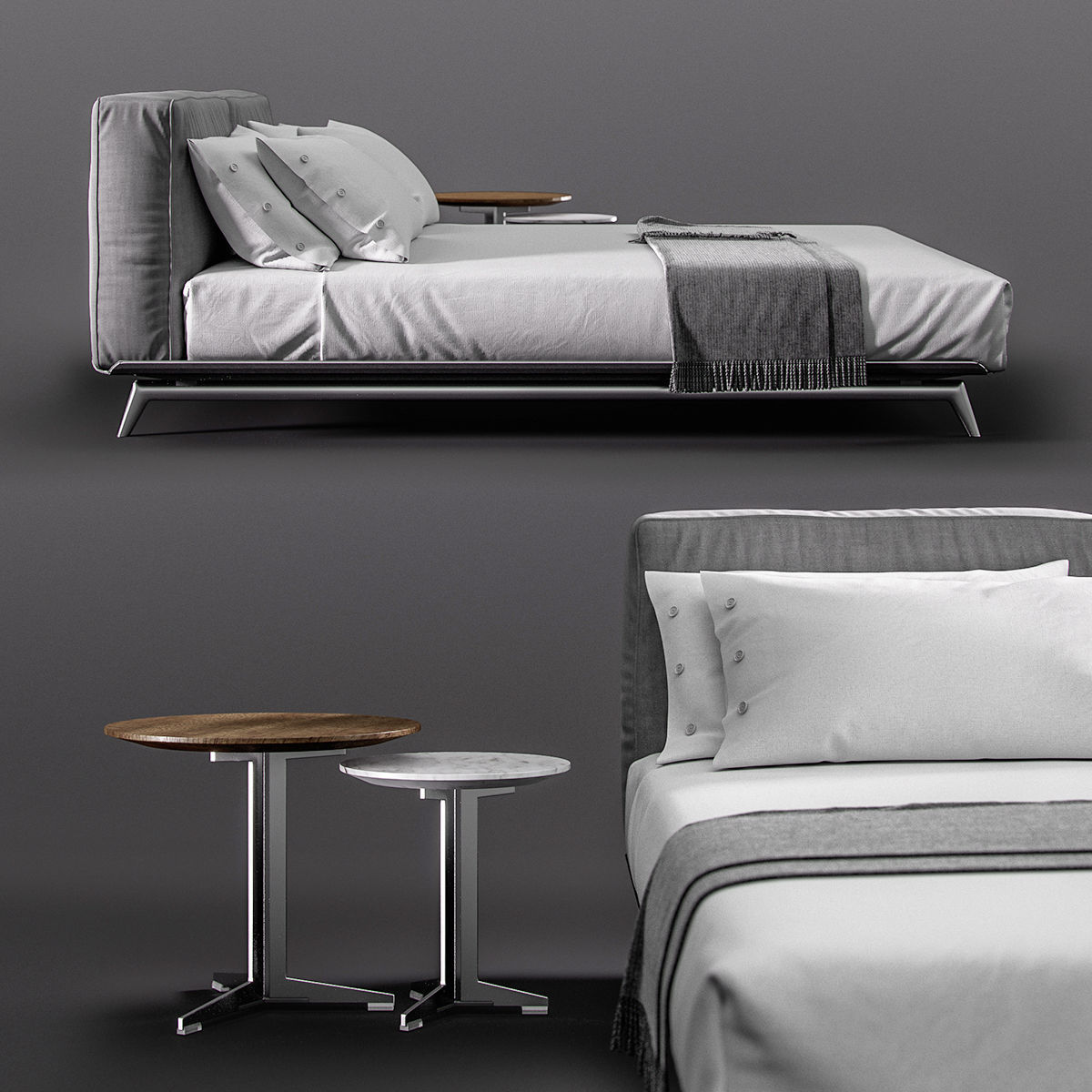 FLEXFORM ESTE BED 3D model_1