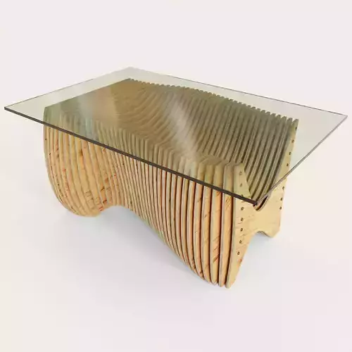 Parametric kitchen table 3D model