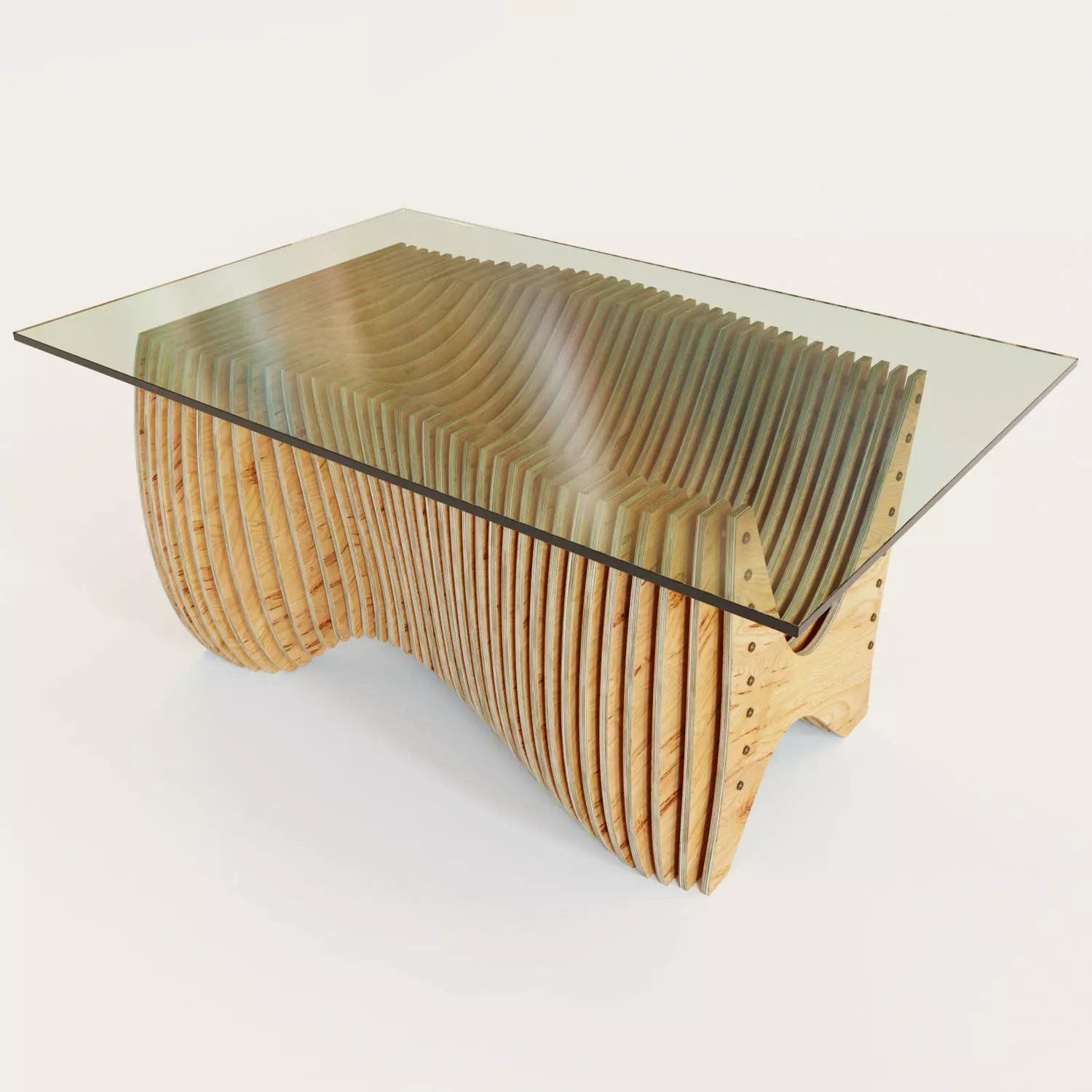 Parametric kitchen table 3D model_0