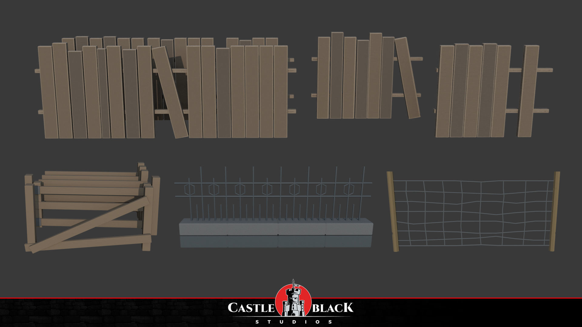Military War Pack Low-poly 3D model_1