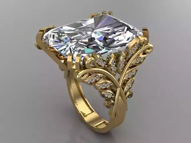 GC GOLD T92- Diamond gold ring