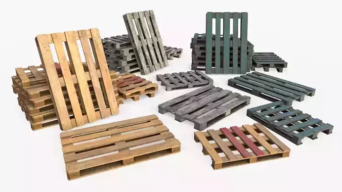 Wood Euro Pallets Collection 