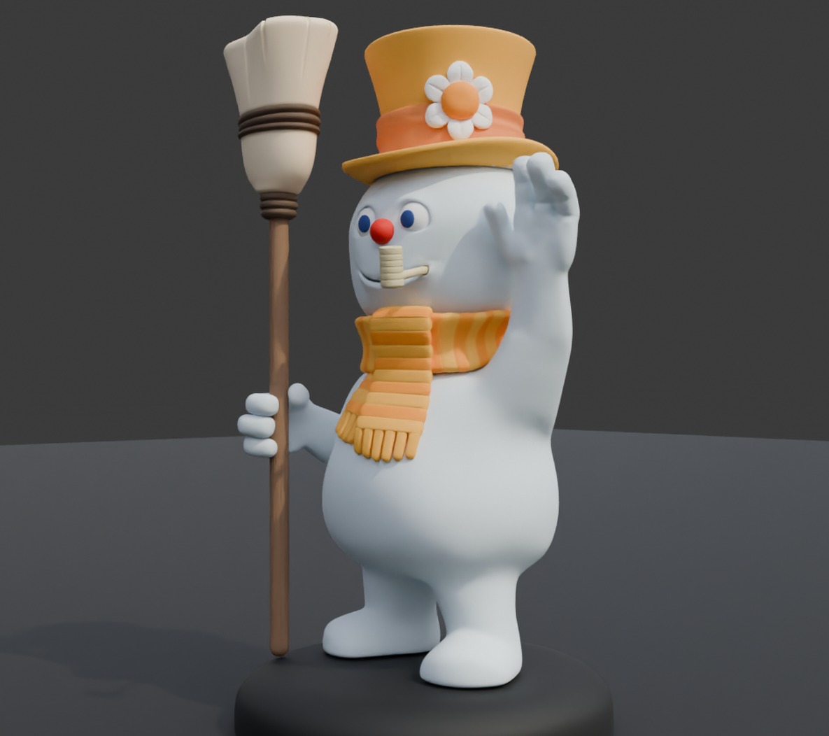 Frosty The Snowman 3D print model_4
