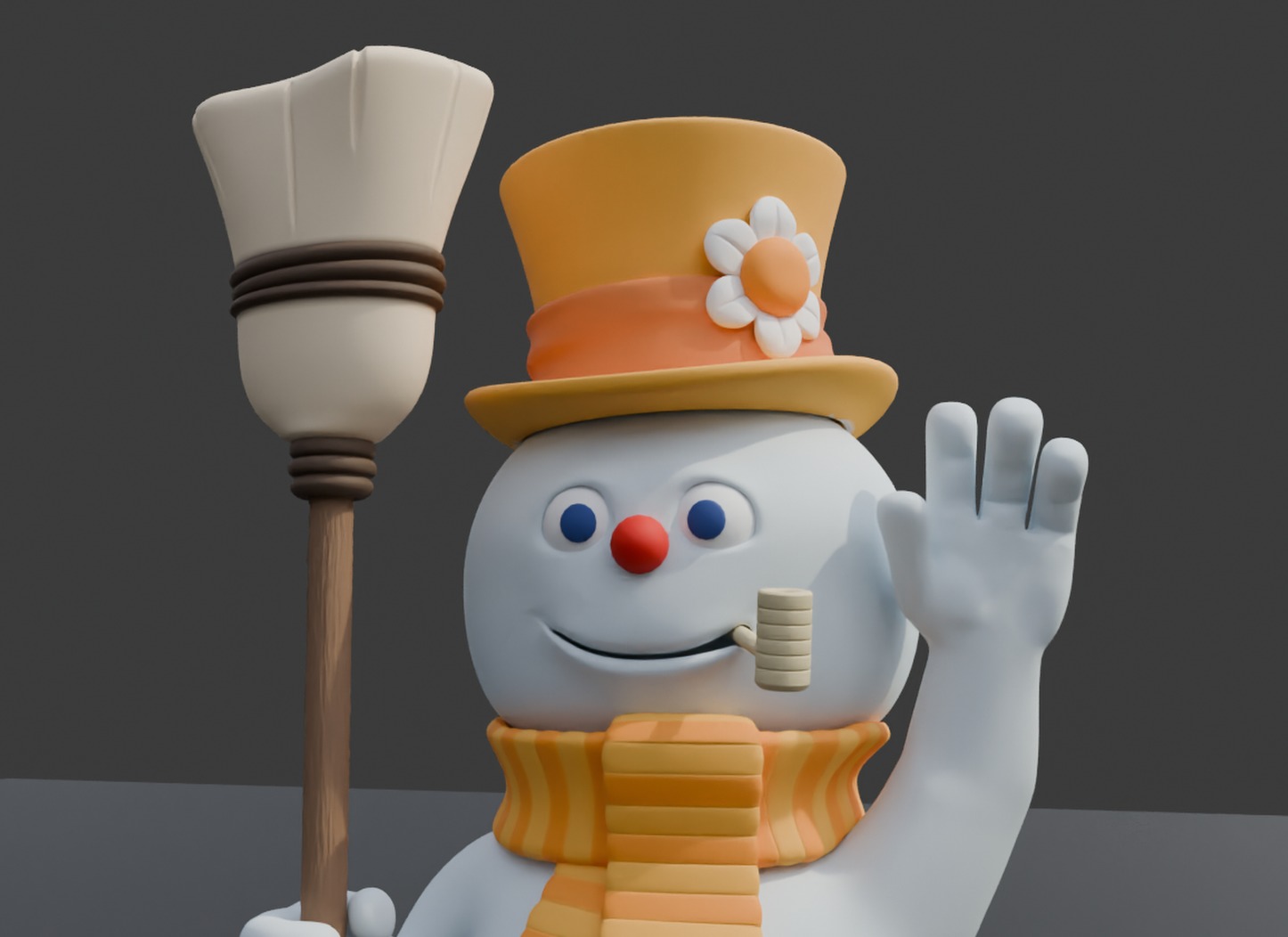 Frosty The Snowman 3D print model_1