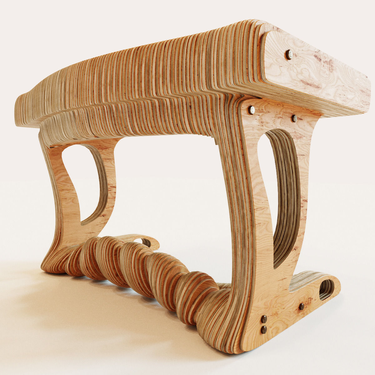 Parametric table 3D model_2