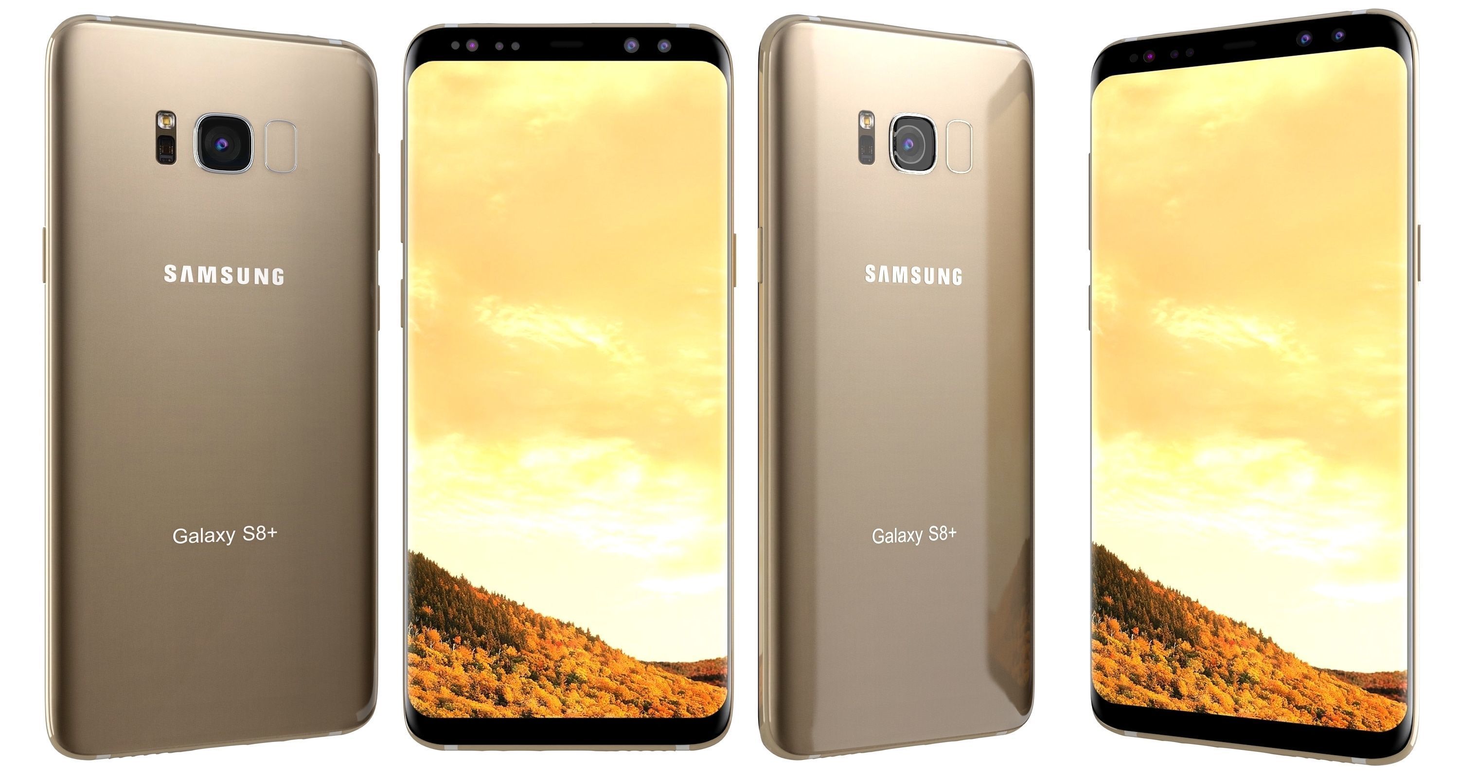 Samsung Galaxy S8 Plus All Colors 3D model_3
