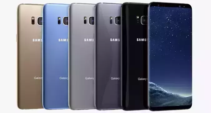 Samsung Galaxy S8 Plus All Colors 3D model Samsung Galaxy S8 Plus All Colors 3D model