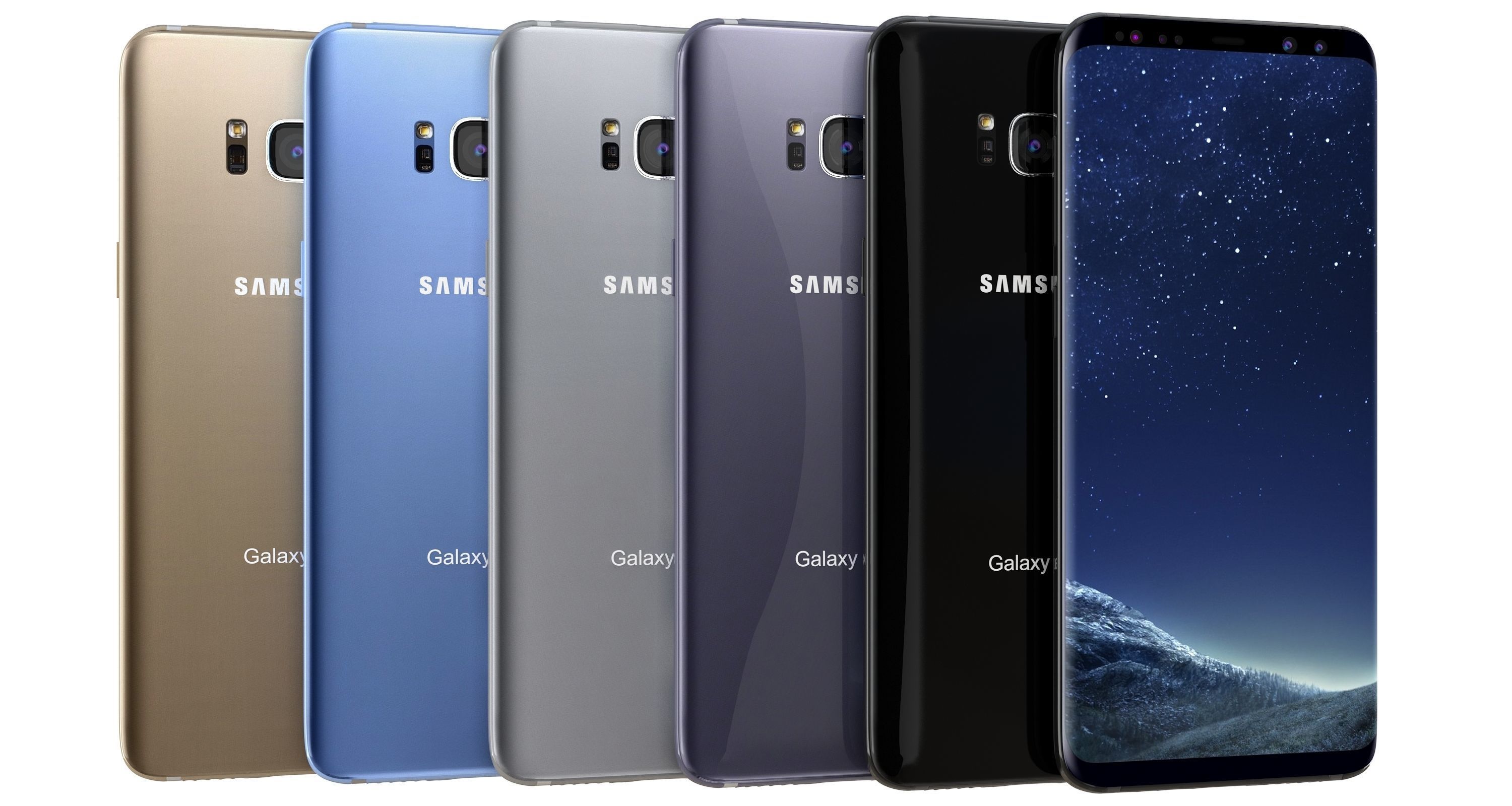 Samsung Galaxy S8 Plus All Colors 3D model_1