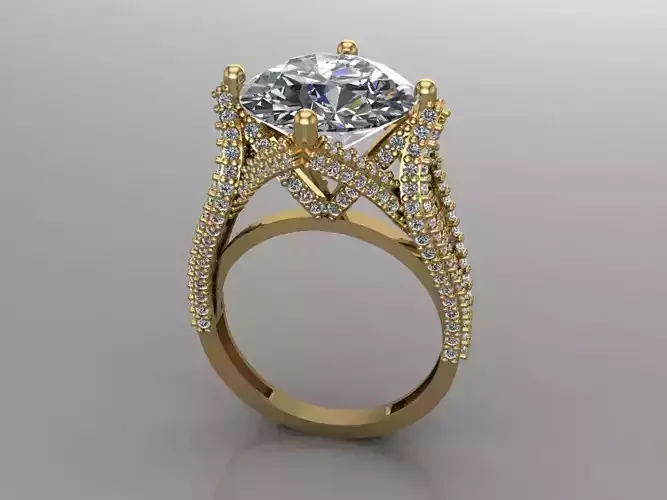 GC GOLD T98- Diamond gold ring