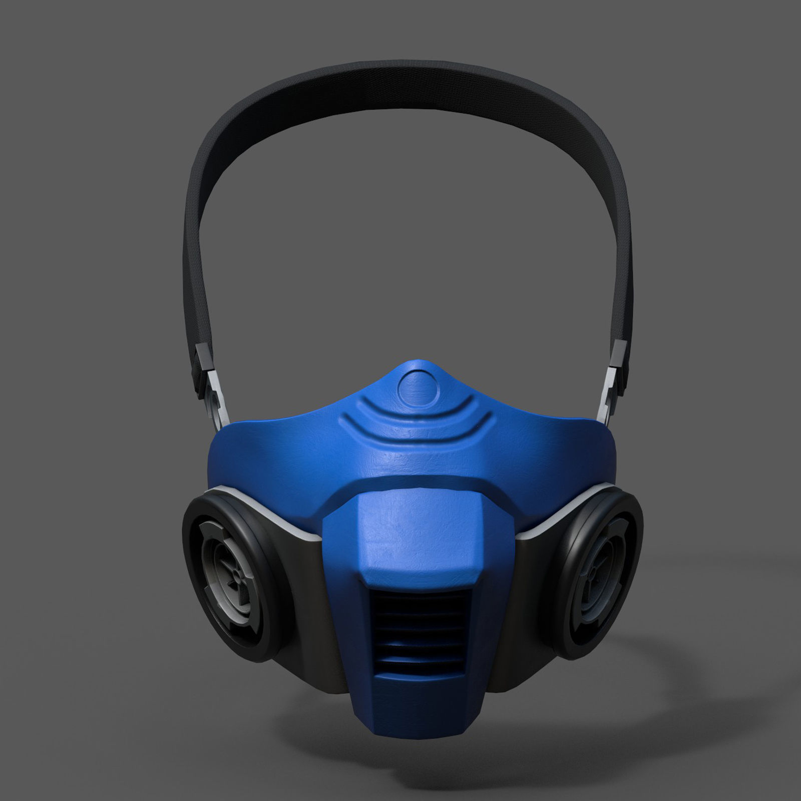 Gas mask helmet scifi fantasy space mask protection  Low-poly 3D model_1