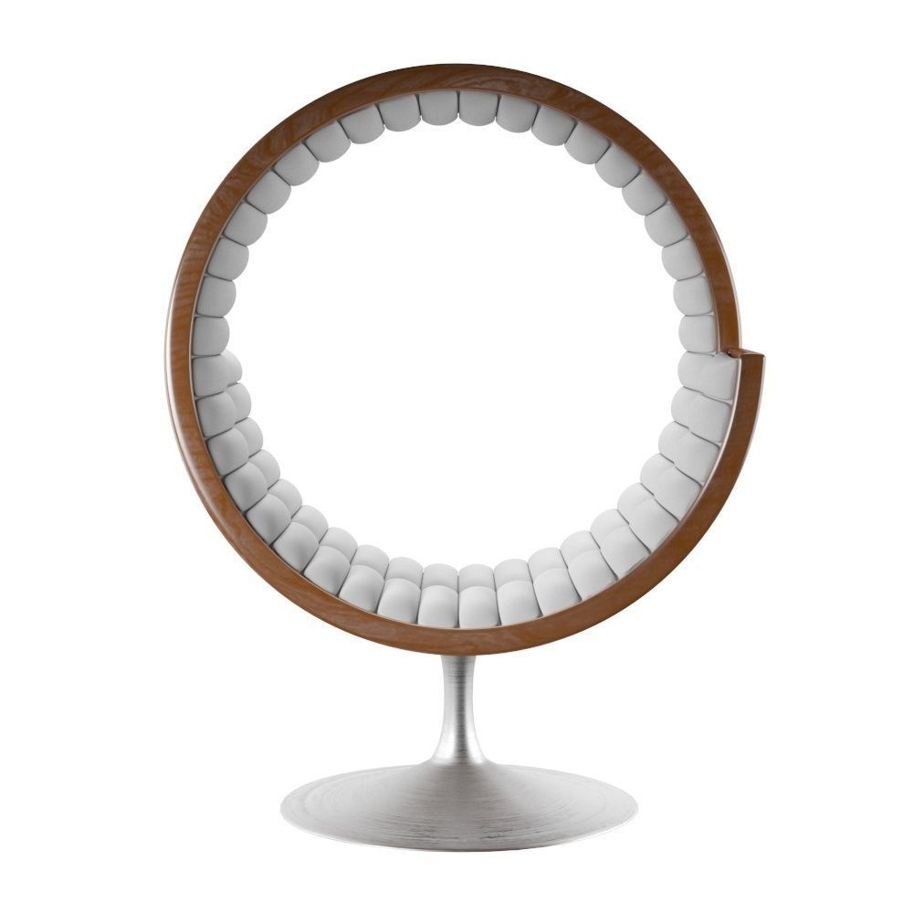 Rounded seat 3D model_1
