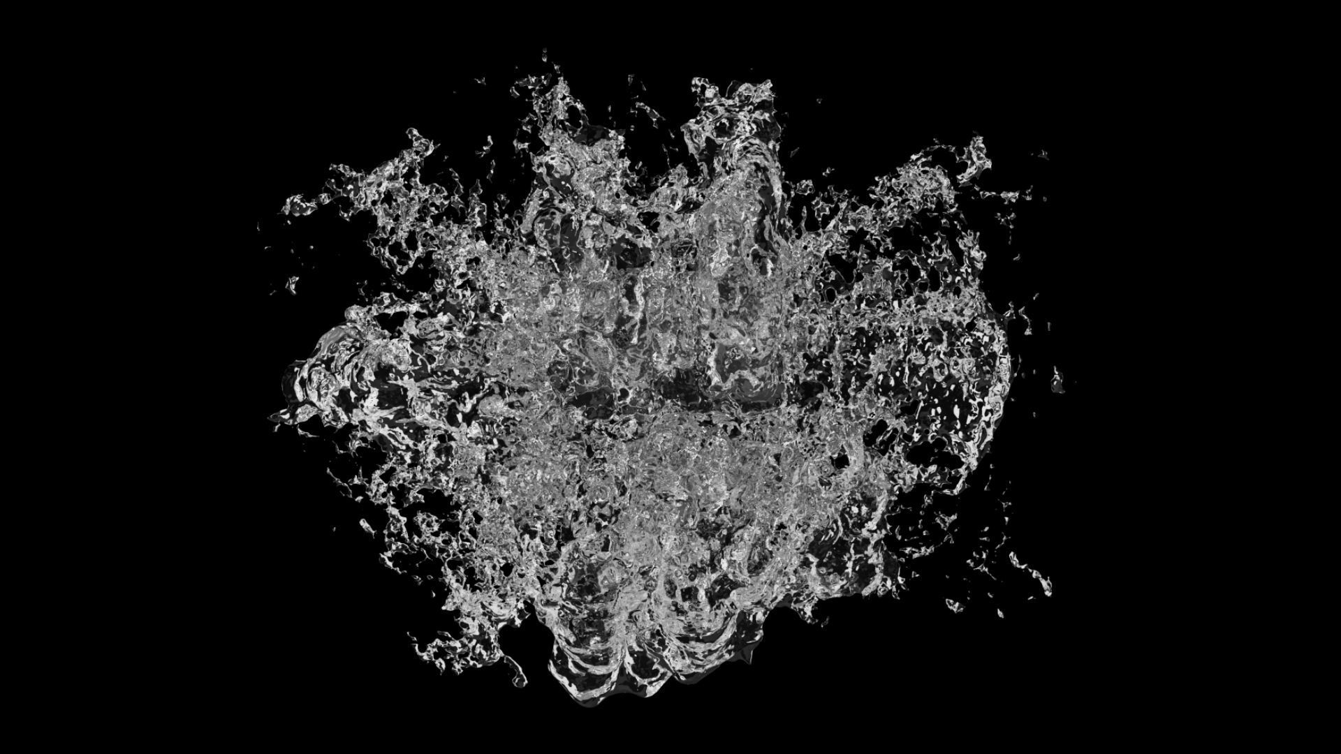 Water Splash 3D Model 3D model_4