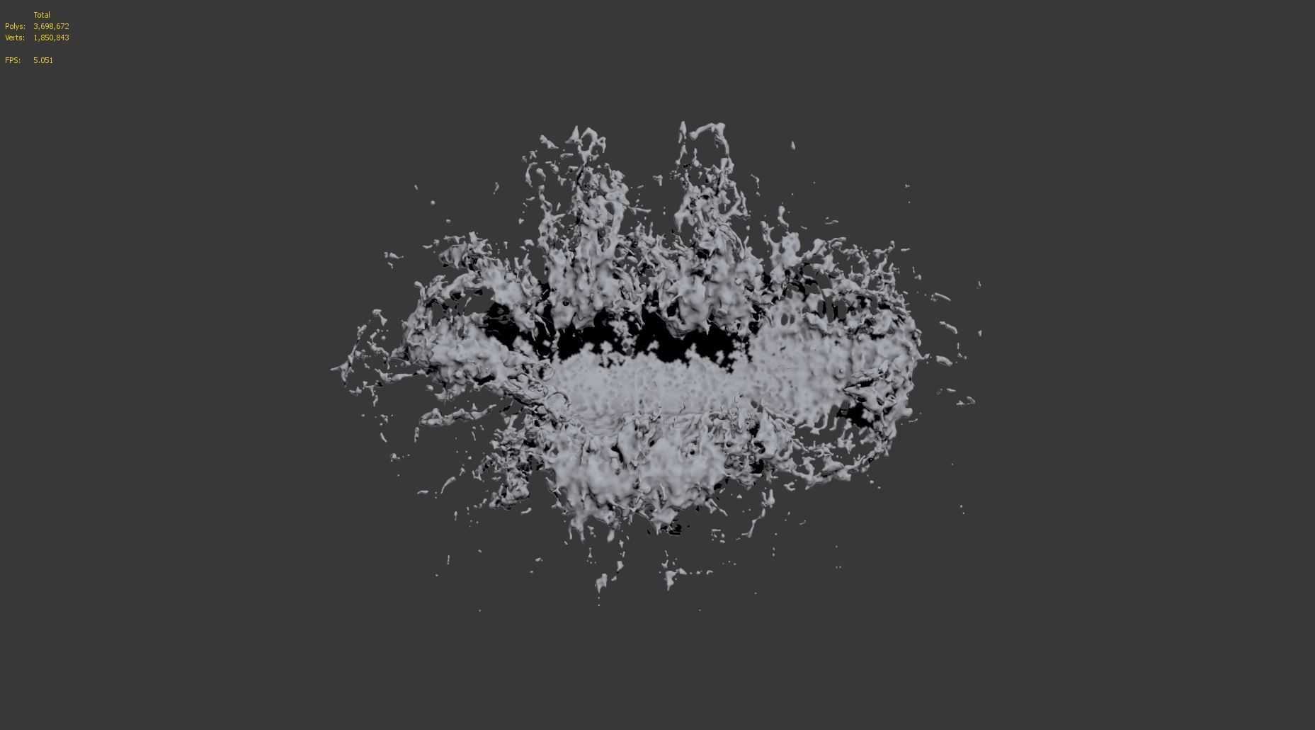 Water Splash 3D Model 3D model_5