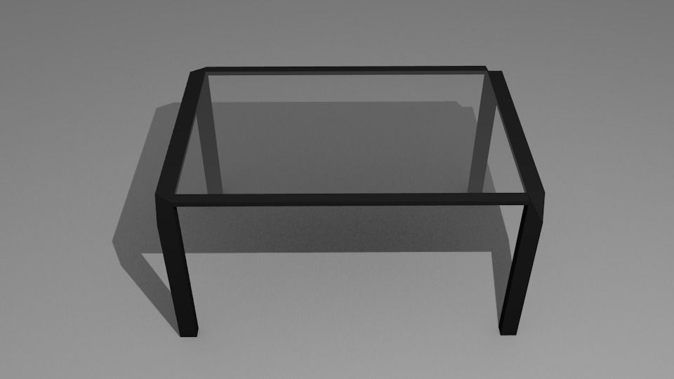 Glass table free VR / AR / low-poly 3D model | CGTrader
