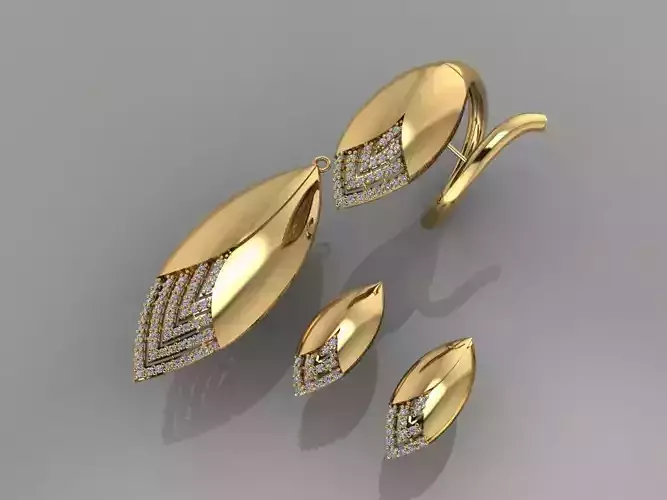 GC GOLD M0078- Diamond gold ring 3D print model