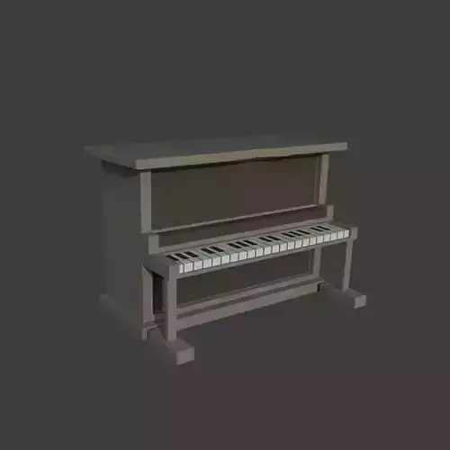 Piano Low-poly 3D model