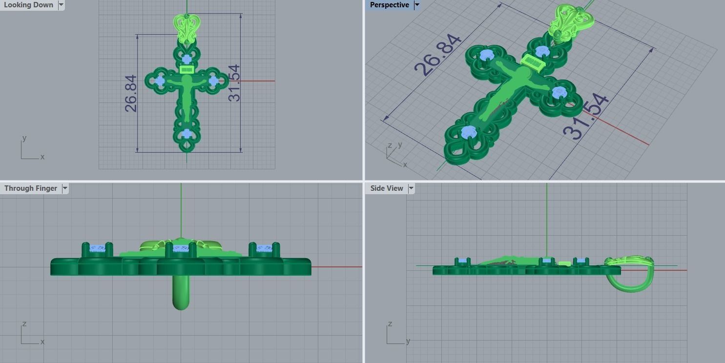 Cross JESUS  3D print model_5