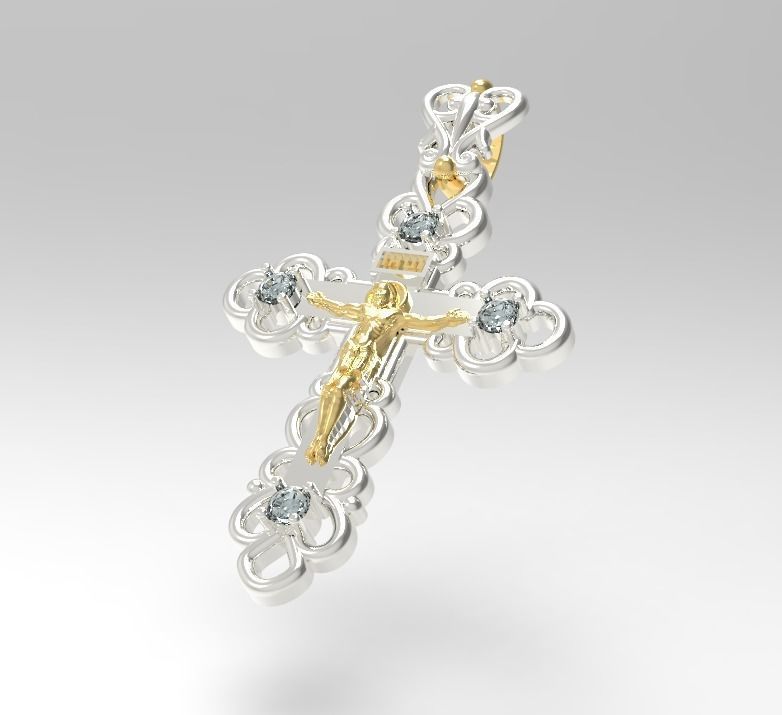 Cross JESUS  3D print model_2