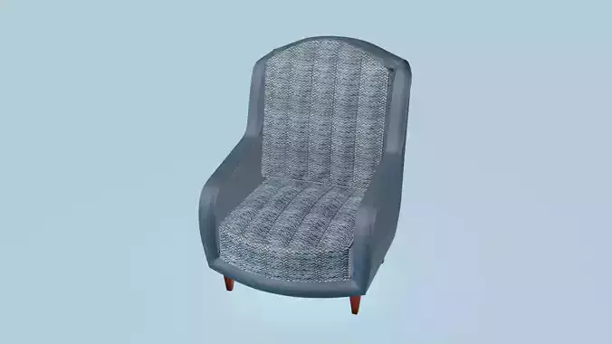 Opened L-type armchair
