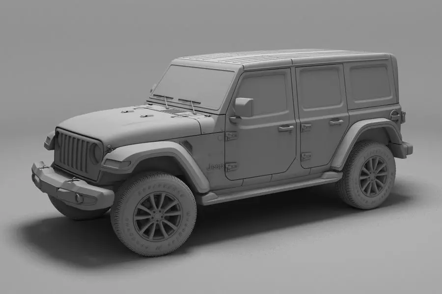 Jeep Wrangler Unlimited Sahara 2018 3D model_0