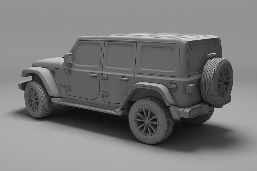 Jeep Wrangler Unlimited Sahara 2018 3D model_1