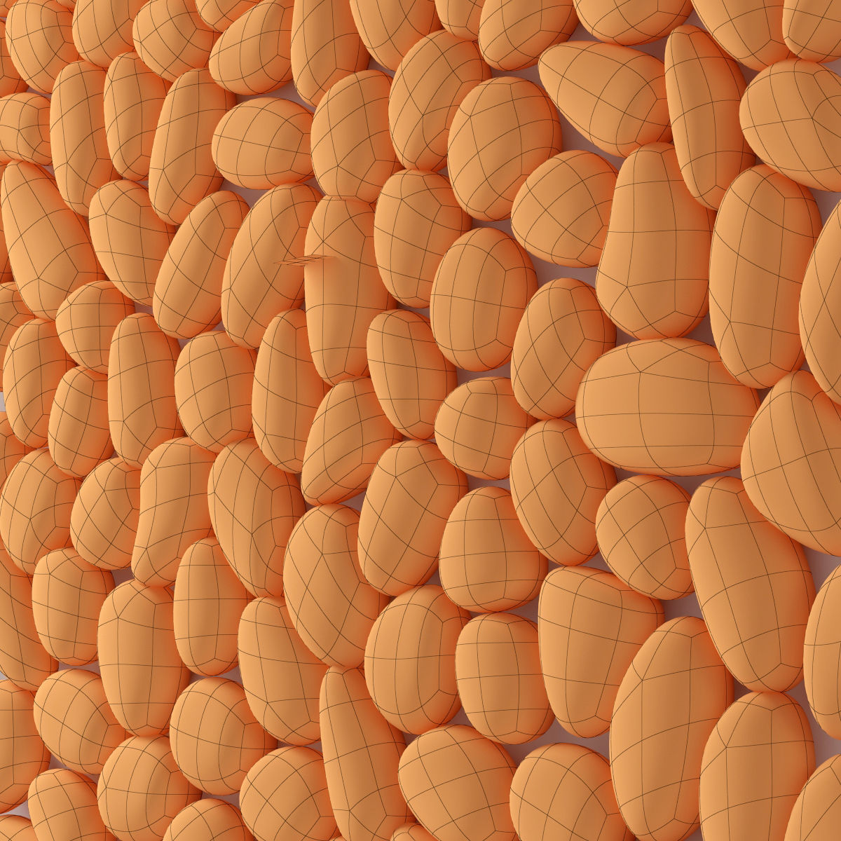 Panel pebble smooth Color Bathroom n2 3D model_9