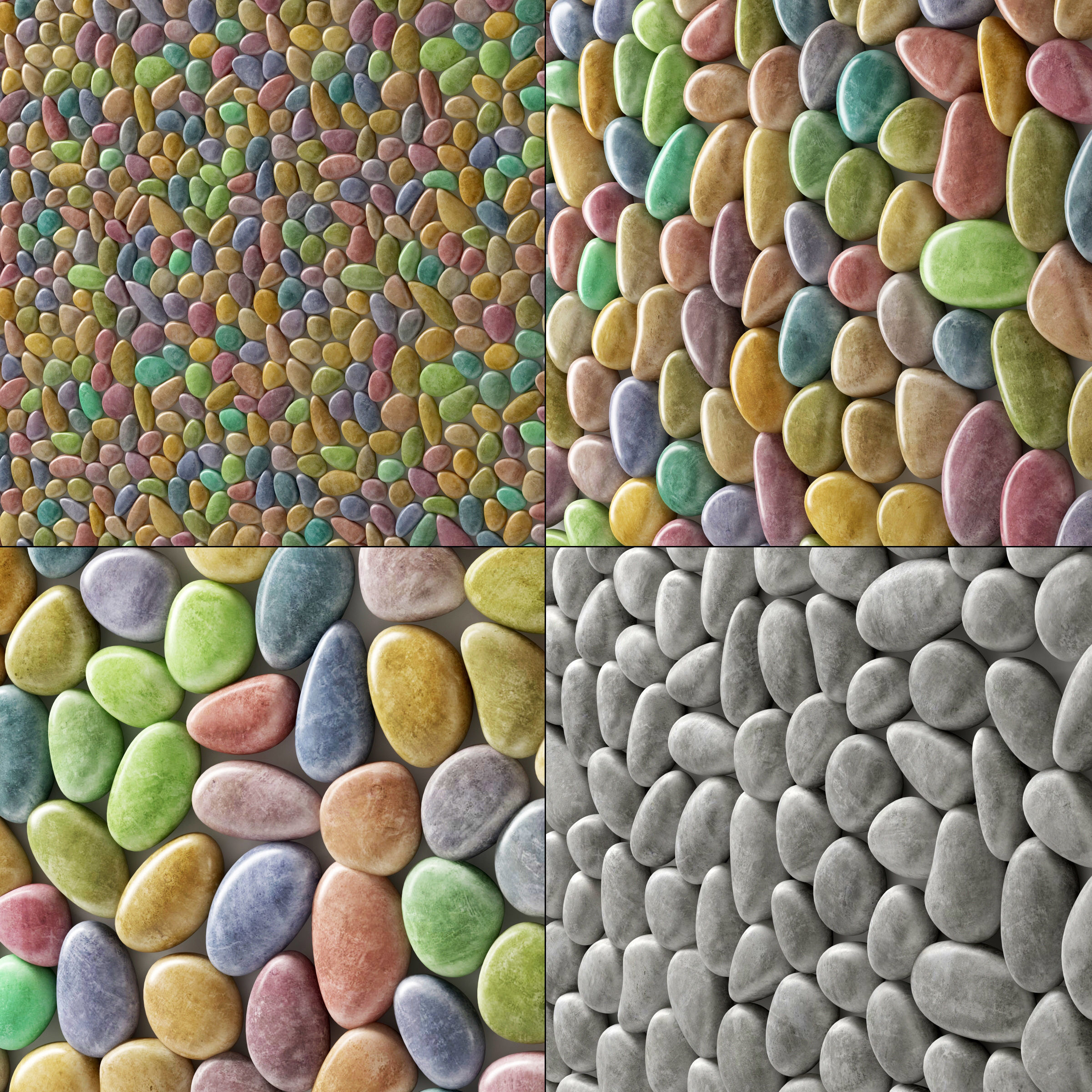 Panel pebble smooth Color Bathroom n2 3D model_3