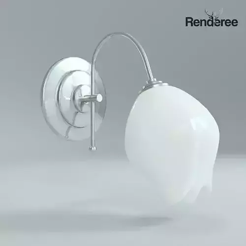 Wall Lamp Single White 1