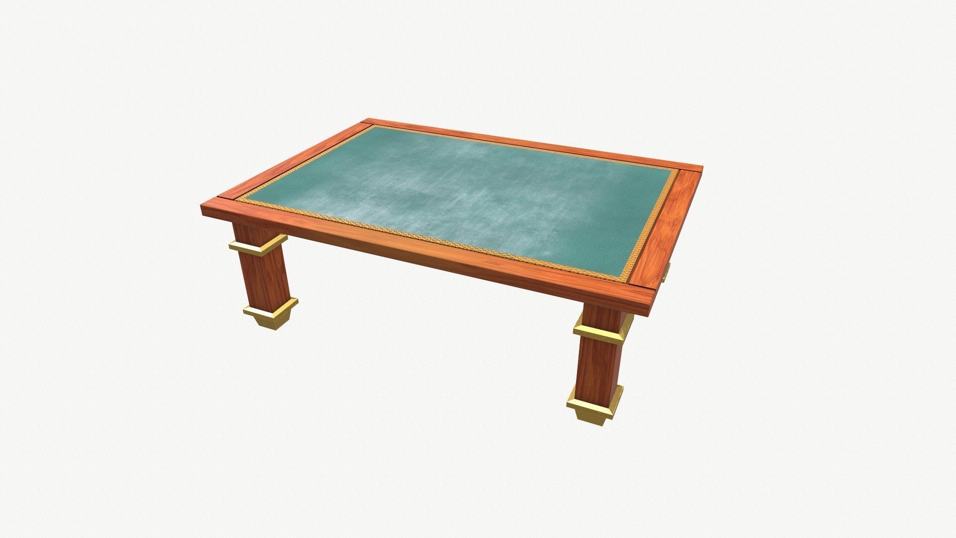 Art Nuvo Style Coffee Table Low-poly 3D model_20