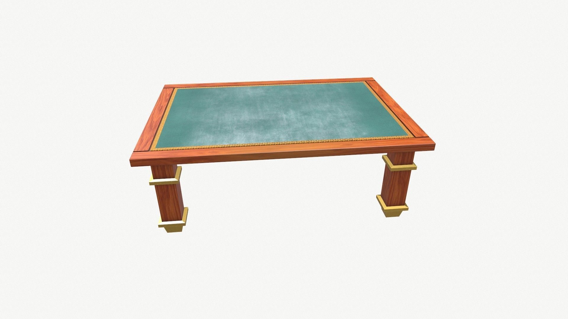 Art Nuvo Style Coffee Table Low-poly 3D model_19