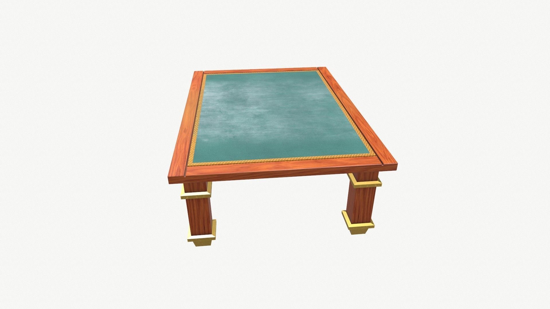 Art Nuvo Style Coffee Table Low-poly 3D model_10