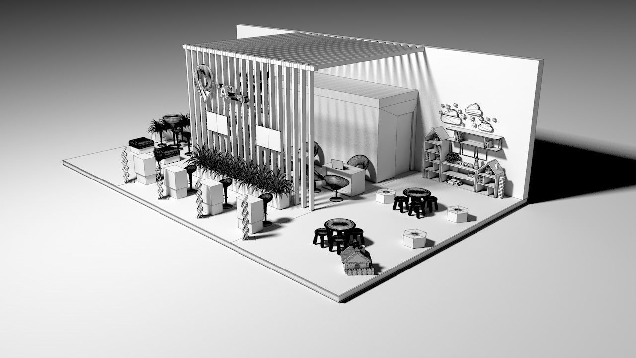 Stand Expo Travel 3D model_14