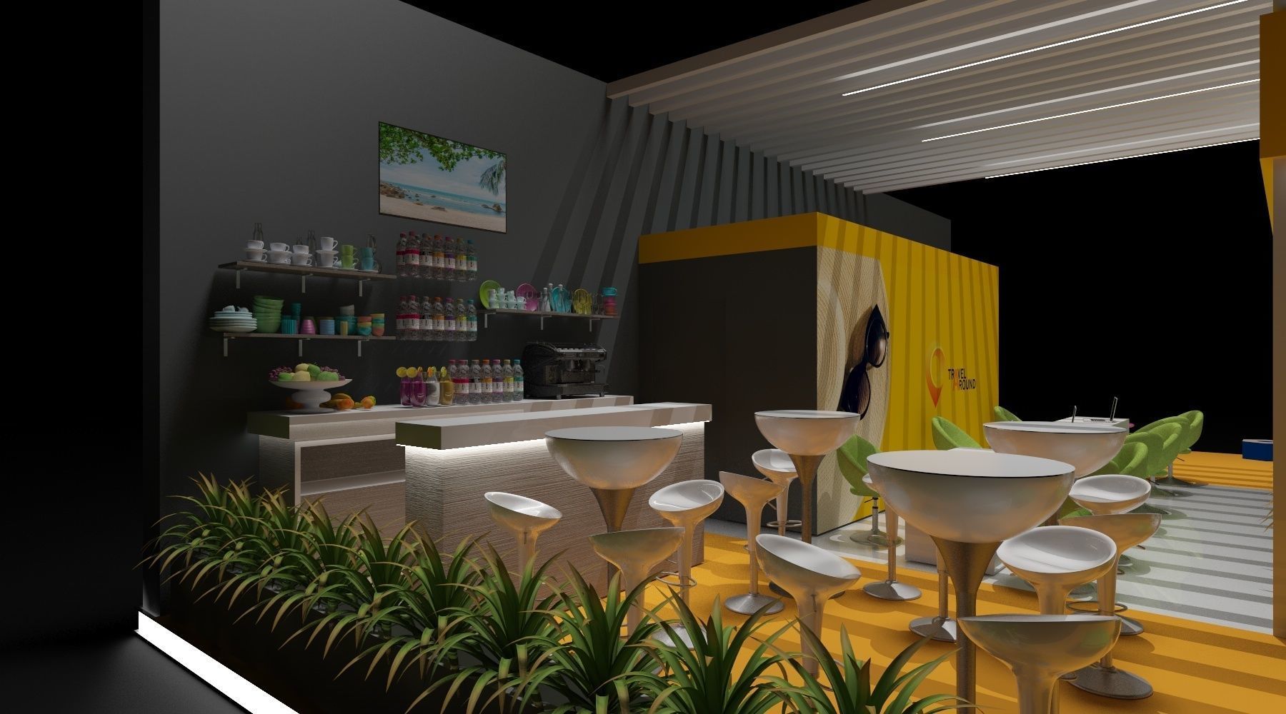 Stand Expo Travel 3D model_13