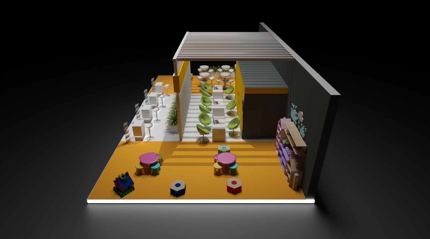 Stand Expo Travel 3D model_6