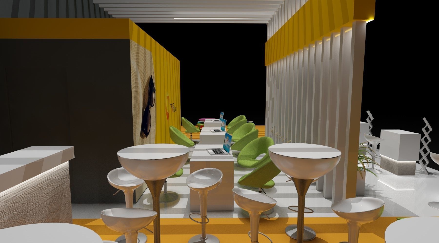 Stand Expo Travel 3D model_12