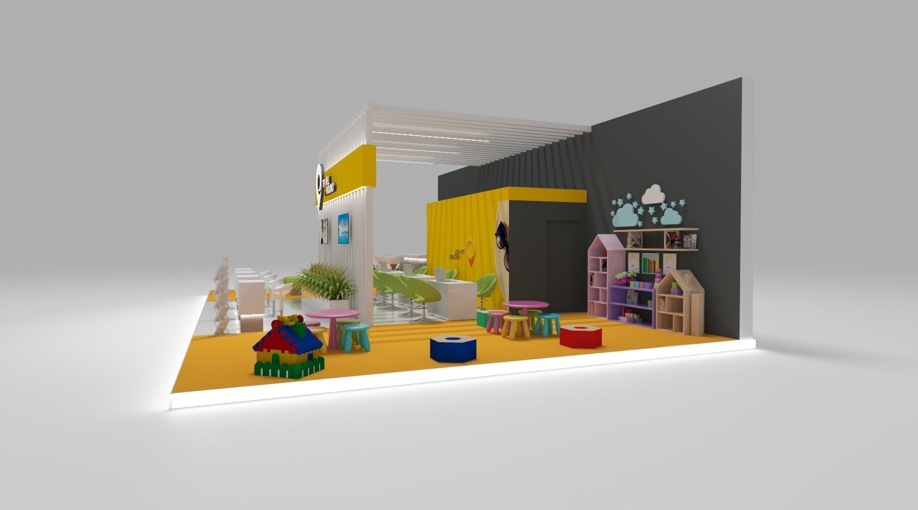 Stand Expo Travel 3D model_11
