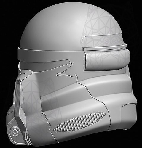 Airborne Helmet from Star Wars 3D print model