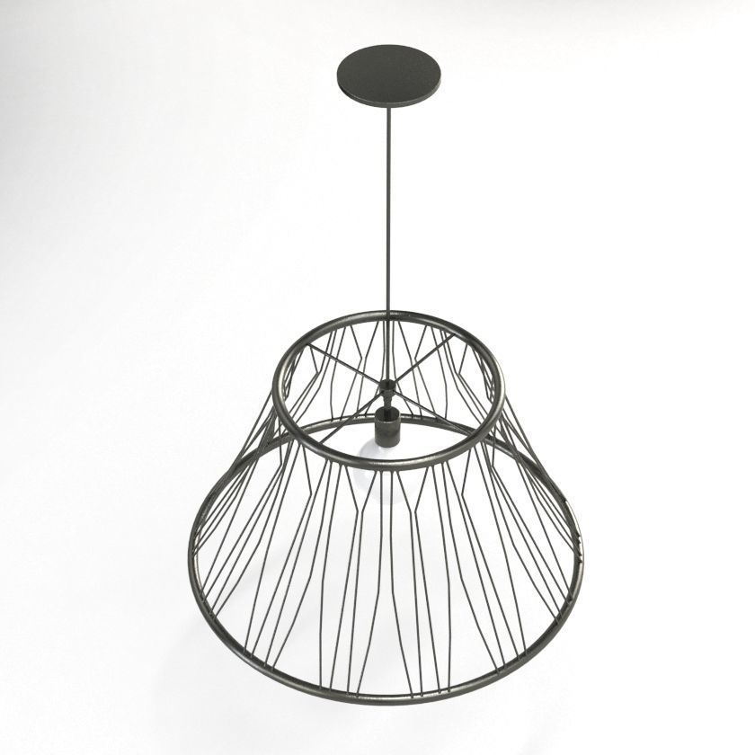 Diamant Grande Pendant 3D model_2