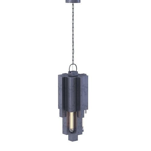 Daikon Brutalist Nouveau Pendant 3D model