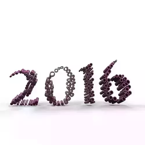 09 new year 2016 3D model