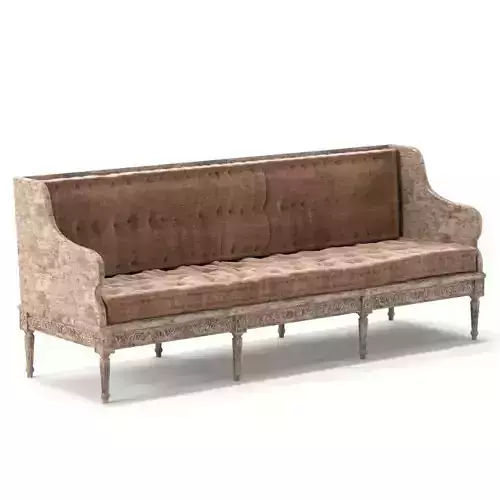 Circa 1790 18th Century Gustavian Period Sofa 3D model