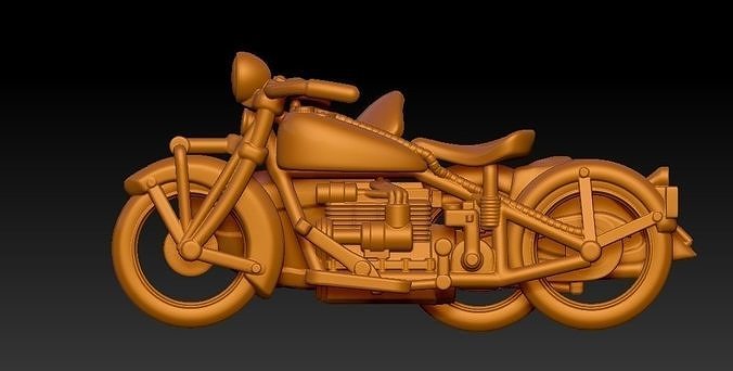 Indian Four Sidecar 1930 3D print model